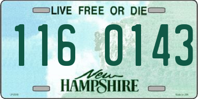 NH license plate 1160143