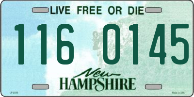 NH license plate 1160145