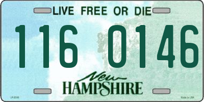 NH license plate 1160146