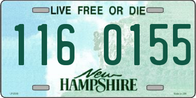 NH license plate 1160155