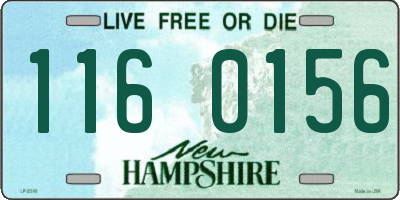 NH license plate 1160156