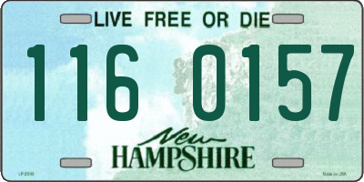 NH license plate 1160157