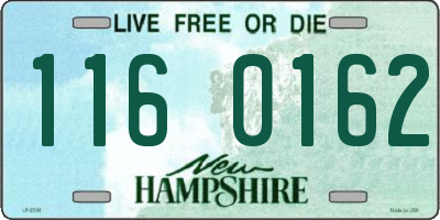 NH license plate 1160162