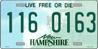 NH license plate 1160163