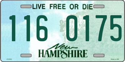 NH license plate 1160175