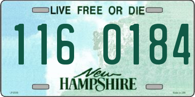 NH license plate 1160184