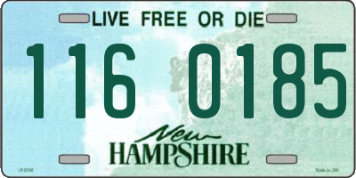 NH license plate 1160185