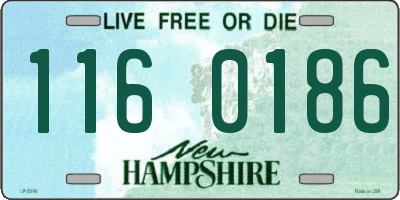 NH license plate 1160186