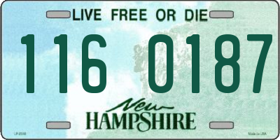 NH license plate 1160187