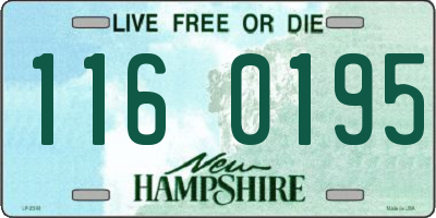 NH license plate 1160195