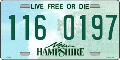 NH license plate 1160197