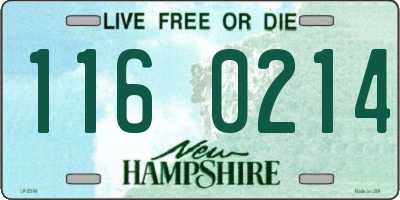 NH license plate 1160214