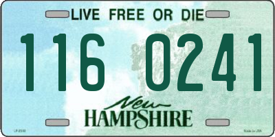 NH license plate 1160241