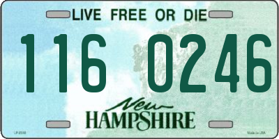 NH license plate 1160246