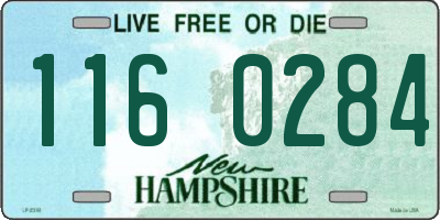 NH license plate 1160284