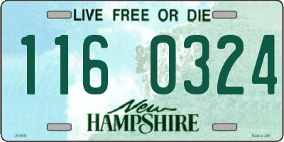 NH license plate 1160324