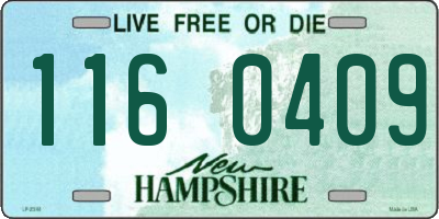 NH license plate 1160409