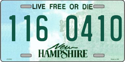 NH license plate 1160410