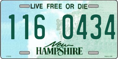 NH license plate 1160434