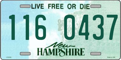 NH license plate 1160437