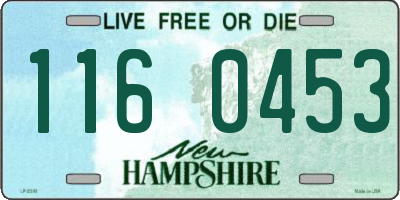 NH license plate 1160453