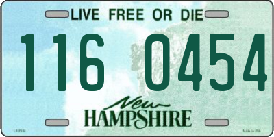 NH license plate 1160454