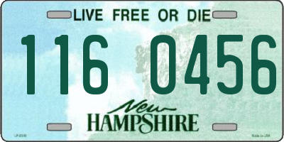 NH license plate 1160456