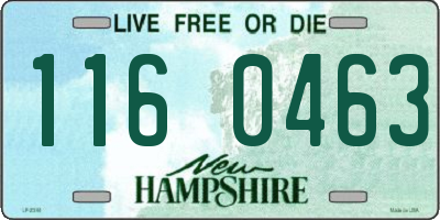 NH license plate 1160463