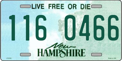 NH license plate 1160466