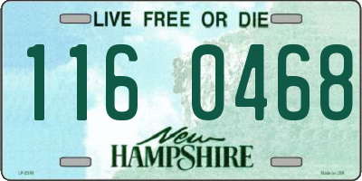 NH license plate 1160468