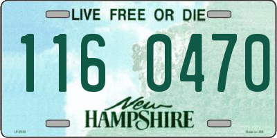 NH license plate 1160470