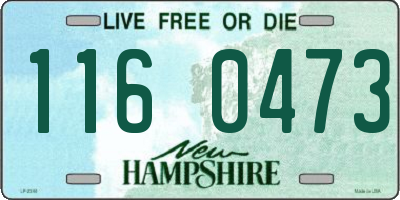 NH license plate 1160473
