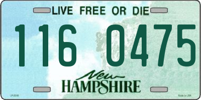 NH license plate 1160475
