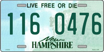 NH license plate 1160476