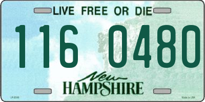 NH license plate 1160480