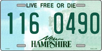 NH license plate 1160490