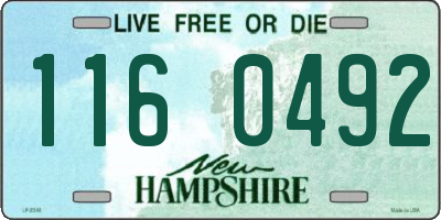 NH license plate 1160492