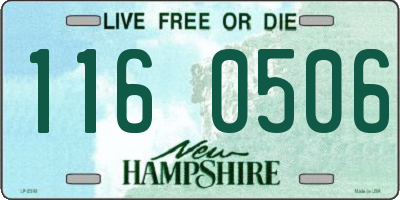 NH license plate 1160506