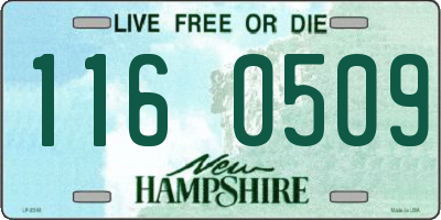 NH license plate 1160509