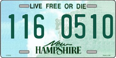 NH license plate 1160510