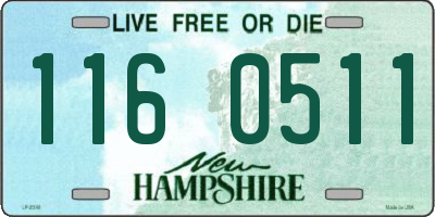 NH license plate 1160511