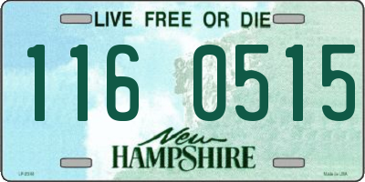 NH license plate 1160515