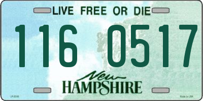 NH license plate 1160517