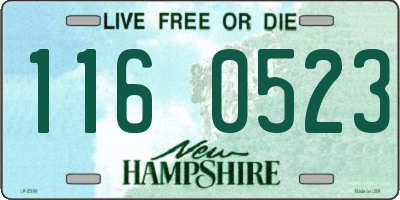 NH license plate 1160523
