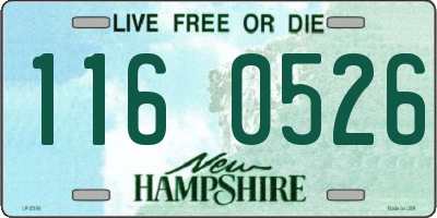 NH license plate 1160526
