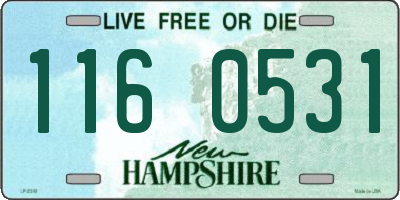 NH license plate 1160531