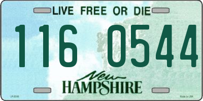NH license plate 1160544
