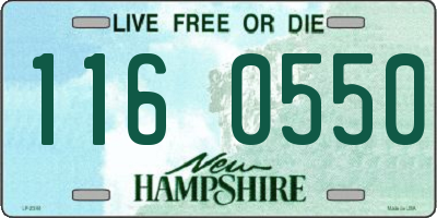 NH license plate 1160550