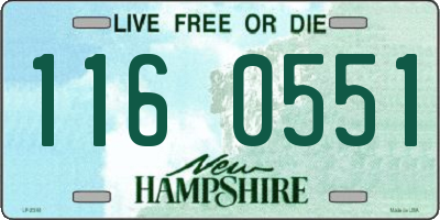 NH license plate 1160551