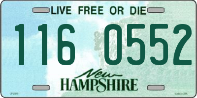 NH license plate 1160552
